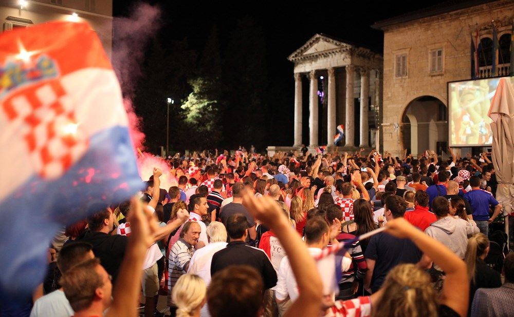 Utakmica Hrvatska - Španjolska pratit će se na Forumu u Puli ZA NAVIJAČE OSIGURAN BESPLATAN JAVNI PRIJEVOZ